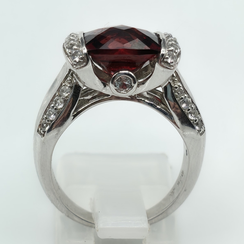 Victoria Wieck  Garnet And White Zircon Ring